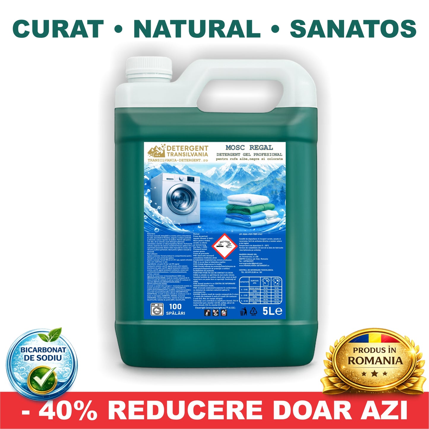 5L Detergent GEL de Rufe Mosc Regal PROFESIONAL 5L