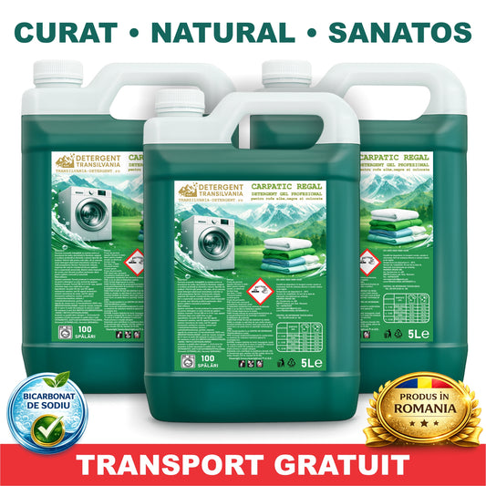 3x5L Set Detergent GEL Rufe Carpatic Regal PROFESIONAL