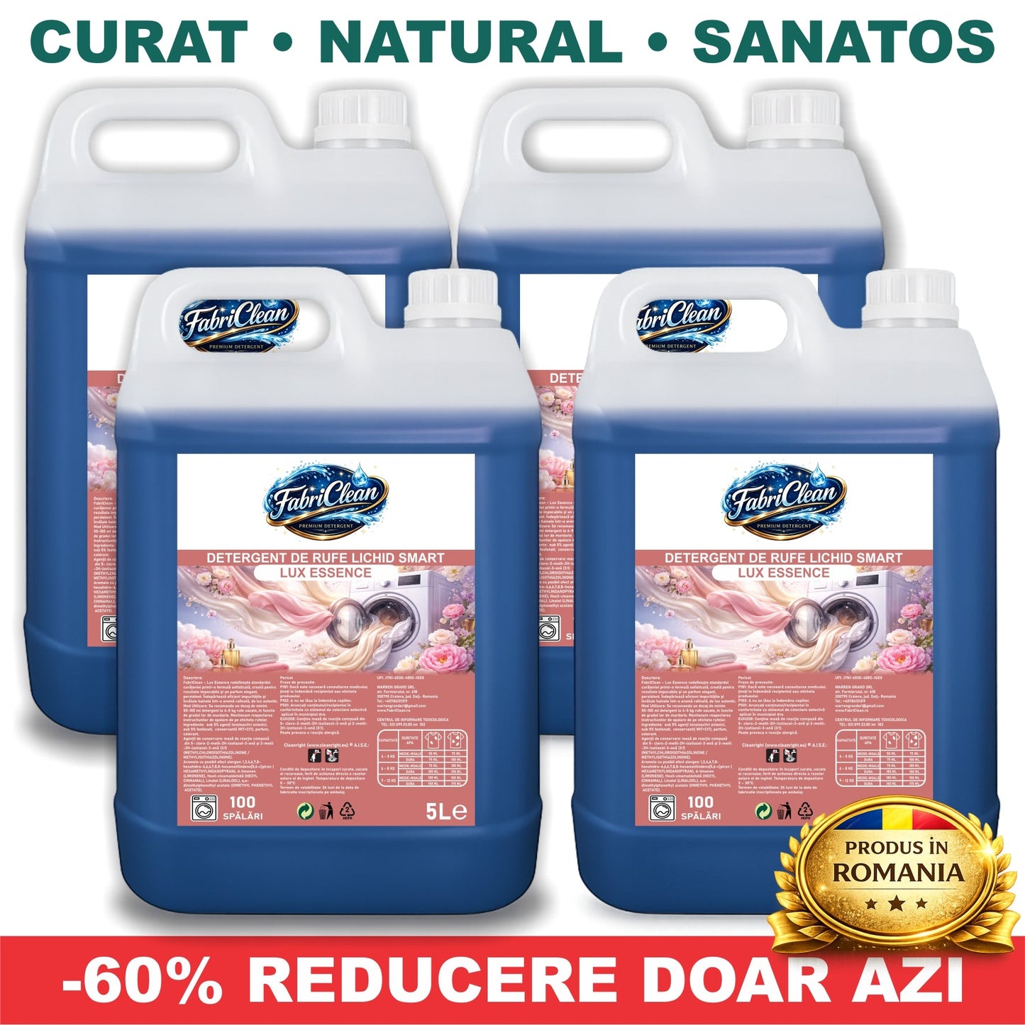 4x5L Detergent de Rufe Lichid SMART Lux Essence
